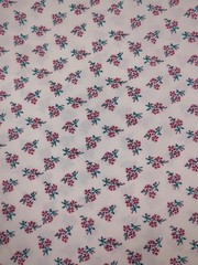 Joann Fabric White with flowers 1 Yd + 26″ x 56″