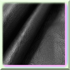 Black Leather Fabric 2 Yards Soft Grain
