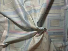 R. Anton-Moseler Fabric Germany Polished Cotton 52″Wide Pastel Window Pane
