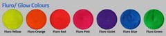 Fabric Ink Fluro Set – 7 Colours | 7 x 250ml Fluro Colours