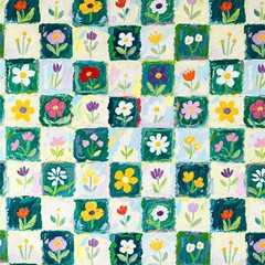 150cm Colorful plaid cotton fabric Non-fading For Top Shorts Headband Bedding