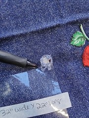 2x Lot Blue Red Apple Print Cotton Sewing Craft Quilting Fabric Interior