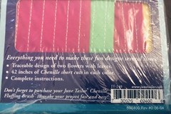 June Tailor Chenille Quick Kits Flowers for Fun Complete Project Craft Kit NEW