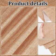 OLYCRAFT 19.7×57.5 Inch Beige Linen Speaker Grill Cloth Fabric…