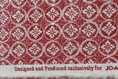By 1/2 Yd, Red Print on Quilt Cotton, Jo-Ann, P3431