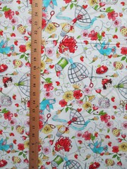 SEWING ITEMS MIRABELLE DRESS FORM SCISSORS THREAD MORE WHTE COTTON FABRIC FQ OOP