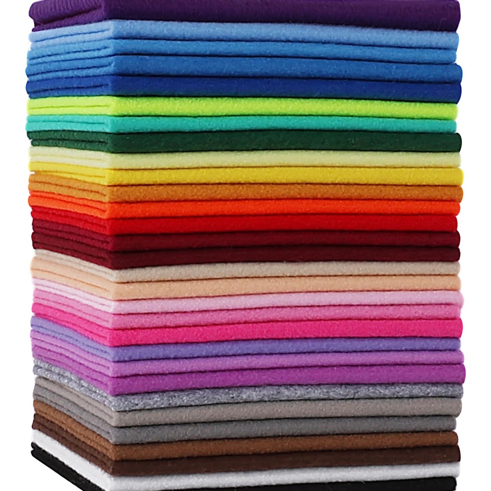 30PCS 8″ x 12″ 1.4 mm Thick Soft Felt Sheets,30 Assorted Multicolour Series S…