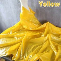 Faux Pu Leather Fabric Thin Waterproof Shiny for Puffer Coat Jacket Crafts