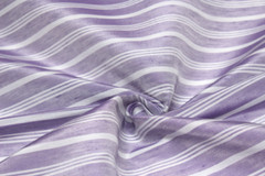 100%silkDusty Purple Lavender Stripe Silk Fabric By the Half Yard F257