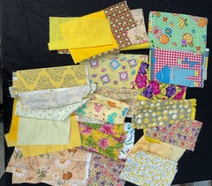 Fabric Scraps 4 oz. Bias Tape Buttons Junk Journals Sewing Vintage – Many Colors