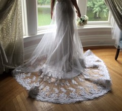 ITALIAN Real Illusion 2-WayStretch Tulle FABRIC 59″ Marco Lagattolla IVORY