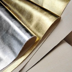 Gold Metallic Faux Leather Vinyl PU Leather Fabric for Leather Craft Supplies