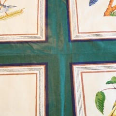 Waverly Birds Country Weekend Fabric 12 Squares Pillow Upholstery 54 x 2 yds VTG