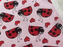 Fabric Ladybug Pink 45”x 37”By brother sister design studio 229