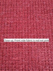 Brick Red Velveteen Fabric Remnants 2 Pieces 59″x37″ Directional Nap 2 yards