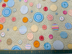 BAUM TEXTILES – LITTLE WONDERS #NK28738-BUTTONS – 1 YARD
