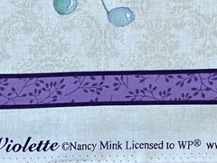 Beautiful Lavender Violette Flowers quilters cotton Fabric Panel