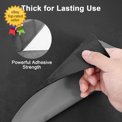 Premium Black Suede Fabric Wrap 17X70 Inch Suede Wrap for Car Interior Self Adh