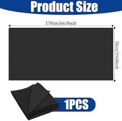 Hariendny Speaker Fabric Black Speaker Grill Cloth 67″x20″ Tulle Subwoofer Stere