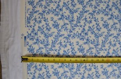 30+ yds/ VINTAGE CURTAIN FABRIC / Cobalt Blue/ 56″ Wide/ 100% Cotton/ Soft Drape