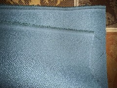 2pcs dark teal textured satiny weave upholstery fabric, 68″Wx114″L & 110″L