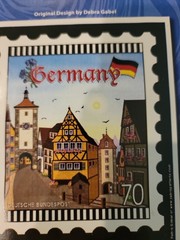Cotton Panel by Zebra patterns Germany 18 x 21″