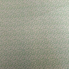 Cotton Fabric Tiny White Flowers on Green Calico Quilt Craft Cotton BTYx44