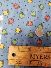 45″ X 5.6yd Pumpkin Patch Apple & Star Print Cotton Sewing Craft Quilting Fabric
