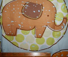 jungle nursery baby quilt top fabric panel giraffe lion monkey blue green brown