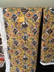 Mustard Gold Upholstery Drapery Fabric Lot 8.5 Yards 56″ Wide 4 Pieces