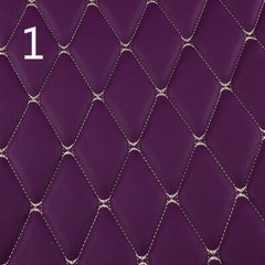 Faux Leather Fabric Car Upholstery Sponge Quilted Embroidered Thick Waterproof