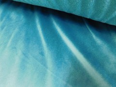 Turquoise Velveteen Type Upholstery Fabric , 56″, by the yard