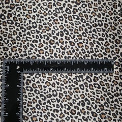 Taupe Brown Cheetah Print Taupe Dull Satin 58″ By The Yard Sewing Craft Fabric