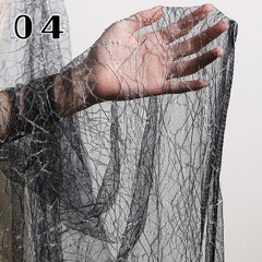 50*150cm Thin Transparent Spider Web Mesh Red Texture Fabric DIY Stage Crafts.