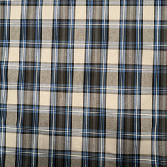 Gray Plaid Check Poplin P/C Uniform 5.5oz Fabric 61″ W Lot of 3 Yards for $15