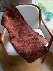 Vintage Tapestry Fabric Paisley Upholstery Fabric Woven Jacquard 40″ x 56″