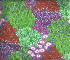 Serengeti Seascapes ocean plants flowers Northcott fabric