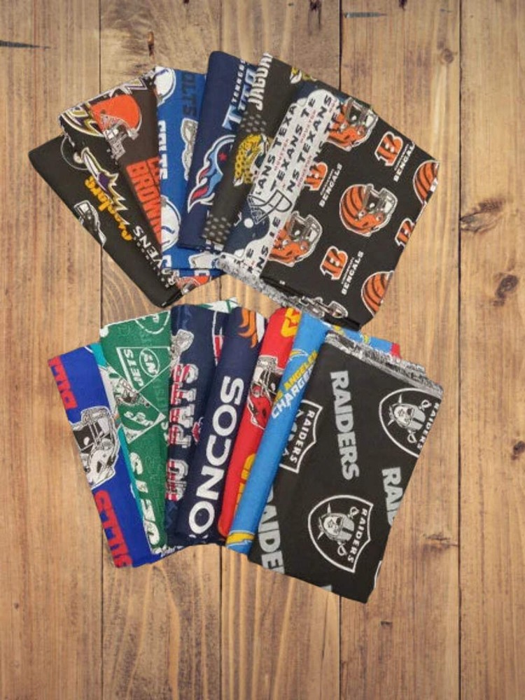 Assorted AFC NFL Cotton Fabric – 1 lb Scrap Bundle
