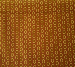 Contempo BTY Unbranded Bright Sage Green Ovals on Brown