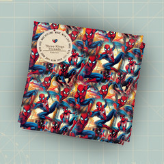 Marvel SpiderMan Cartoon DBP 1 Yard Print Fabric Seamless Design Appro 59×36