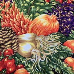 Hobby Lobby Fabric Cotton Quilt Fabric 3 Yard 10 in X 44 in Fall Fruit