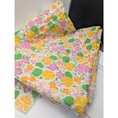 Vintage Lilly Pulitzer floral fabric yardage uncut key west hand print fabrics
