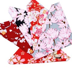 5 PCS Cotton Craft Fabric Bundle Squares 20×20 Inch 50x50cm Japanese Style