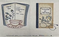AMERICAN COUNTRY COLLECTION by LECIEN WILDFLOWERS Fabric Panel Printed in Japan