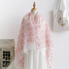 1m Organza Lace Mesh Fabric Furniture Cover Dressmaking Tablecloth Curtain