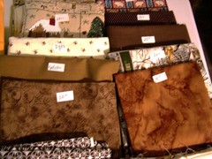 Huge Lot Quilters Cotton Prints & Solids Fabric Approx. 20+ yards Browns, Gold