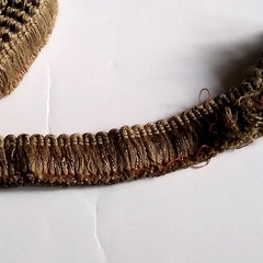 OLIVE GREEN Fringe 1.25″ Bias Thick Fluffy Cut Edging Throw Pillow Trim – 6 Yds