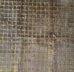 Threads Odyssey Bronze/Mole Designer Fabric Remnant 24×24″