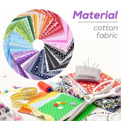 120 Pcs 4” x Cotton Craft Fabric Squares, DIY 120pcs, Multicolored