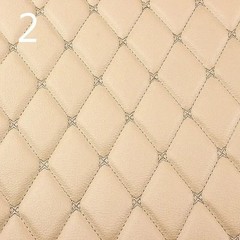 100x158cm Faux Leather Quilted PVC Fabric Car Interior Upholstery Mat